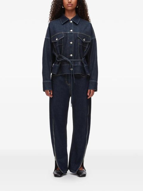 3.1 Phillip Lim tie-waist cotton jacket - Blue