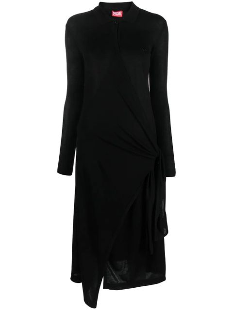 Diesel D-Wrip lyocell-blend midi dress - Black - zdjęcie produktu nr 1