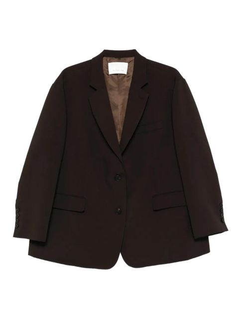 The Frankie Shop Bea button-fastening single-breasted blazer - Brown - zdjęcie produktu nr 1