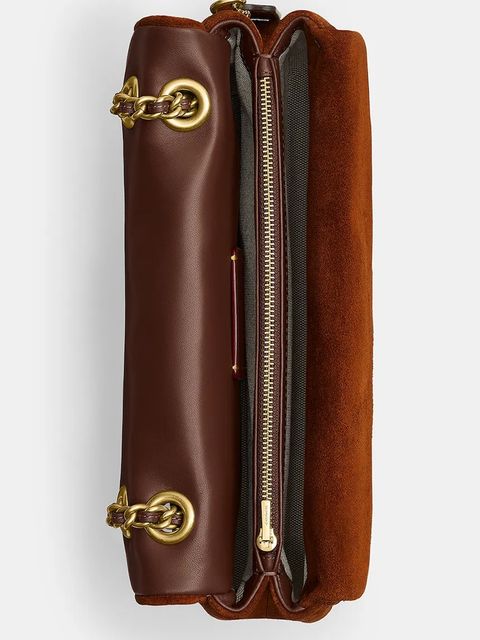 Coach torebka zamszowa Tabby 26 kolor brązowy CCK49 - zdjęcie produktu nr 2