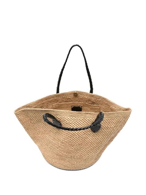 DRAGON DIFFUSION Brunella woven tote bag - Neutrals