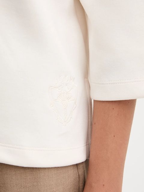 Joop! bluza damska kolor beżowy gładka 30048596