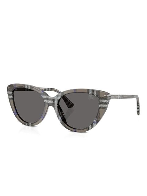 Burberry Eyewear check cat-eye sunglasses - Grey - zdjęcie produktu nr 2