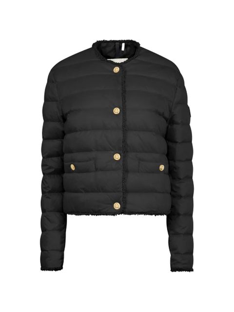 Moncler Fleurs bouclé-trim jacket - Black - zdjęcie produktu nr 1