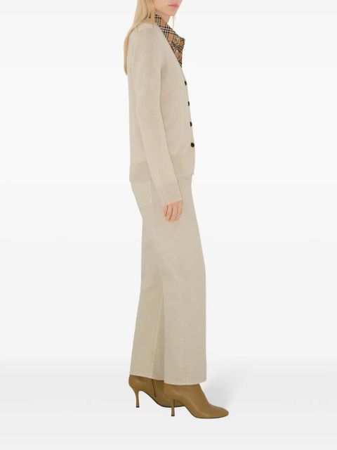 Burberry Check Label cardigan - Neutrals