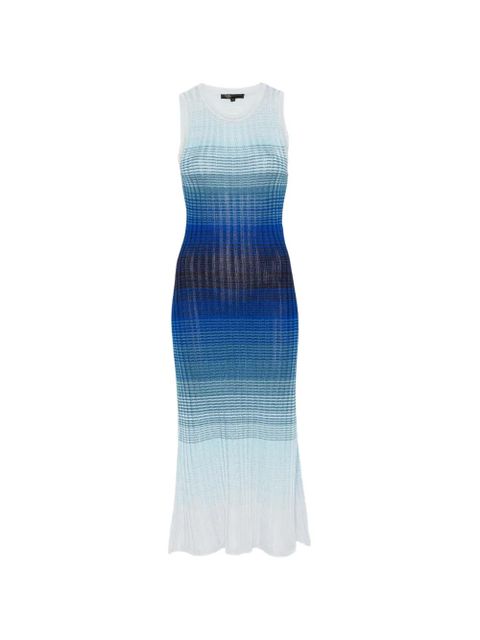 Maje striped midi dress - Blue - zdjęcie produktu nr 1