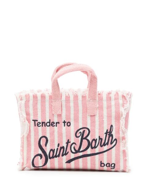 MC2 Saint Barth striped frayed-edge phone bag - Pink - zdjęcie produktu nr 1