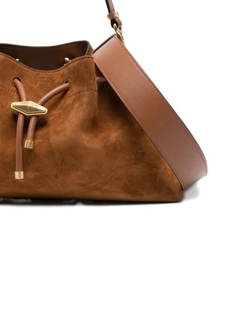 Jimmy Choo Bon Bon suede bucket bag - Brown