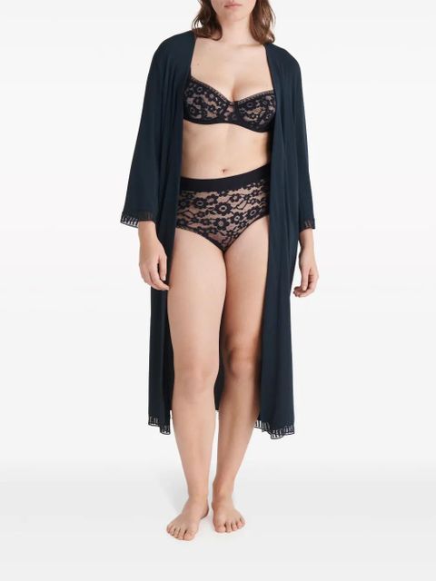 ERES Violette lace trim robe - Blue - zdjęcie produktu nr 2