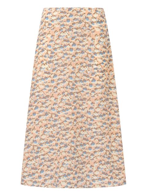 Marni floral-print midi skirt - Neutrals - zdjęcie produktu nr 1