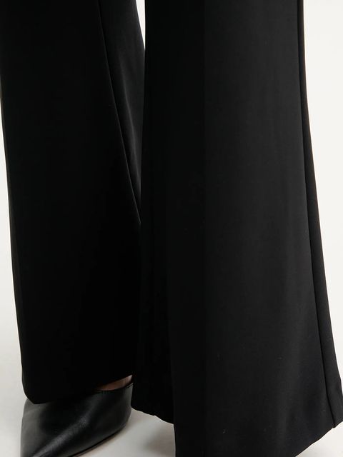 Joseph Ribkoff spodnie damskie kolor czarny dzwony high waist 163099 - zdjęcie produktu nr 2