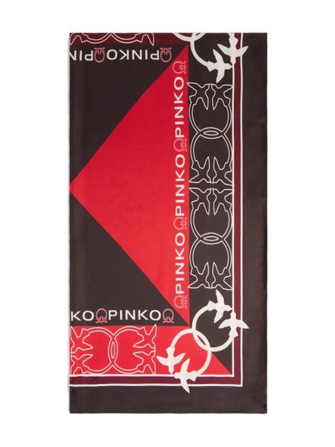 PINKO patterned scarf - Purple - zdjęcie produktu nr 1