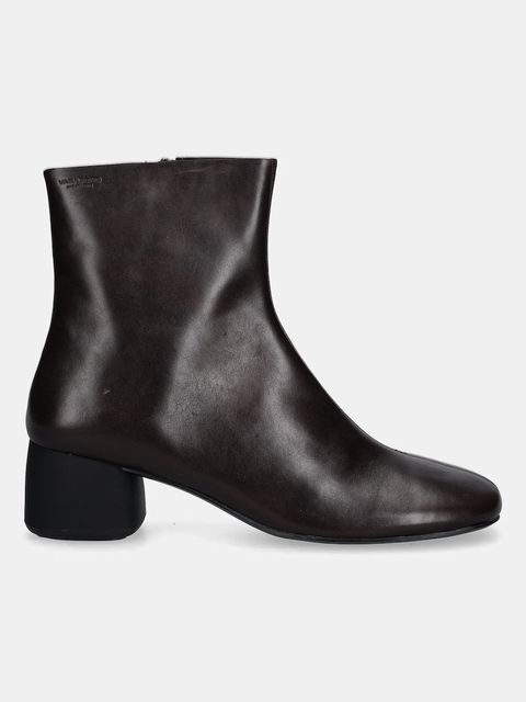 Vagabond Shoemakers botki skórzane LIVIA damskie kolor brązowy na słupku 6056-001-35 - zdjęcie produktu nr 2