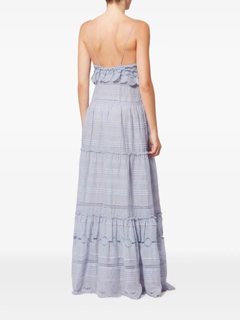 MARANT ÉTOILE Paule ruffled maxi dress - Blue - zdjęcie produktu nr 1
