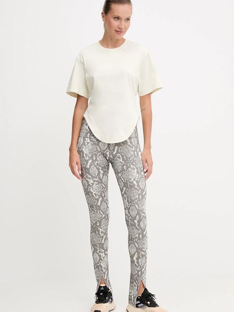 adidas by Stella McCartney t-shirt treningowy damski kolor beżowy JX6775 - zdjęcie produktu nr 2