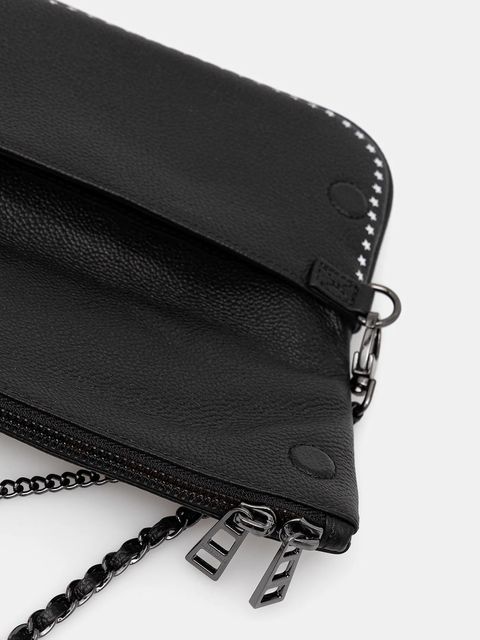 ZADIG&VOLTAIRE torebka skórzana kolor czarny LWBA04040