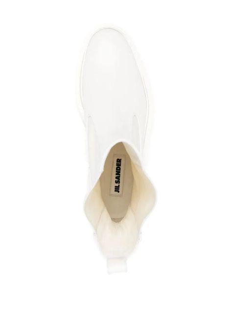 Jil Sander pull-on ankle boots - White