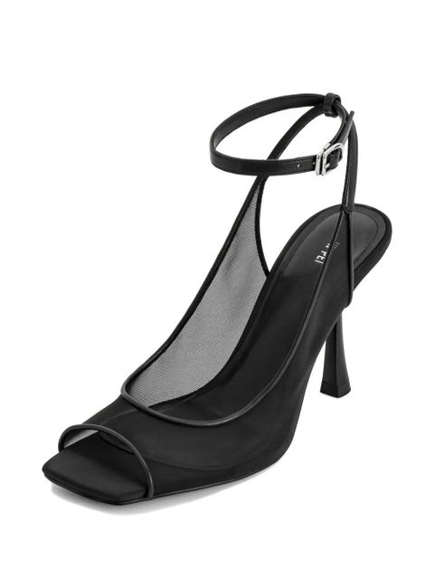 JW Pei 90mm Serenity heeled sandals - Black