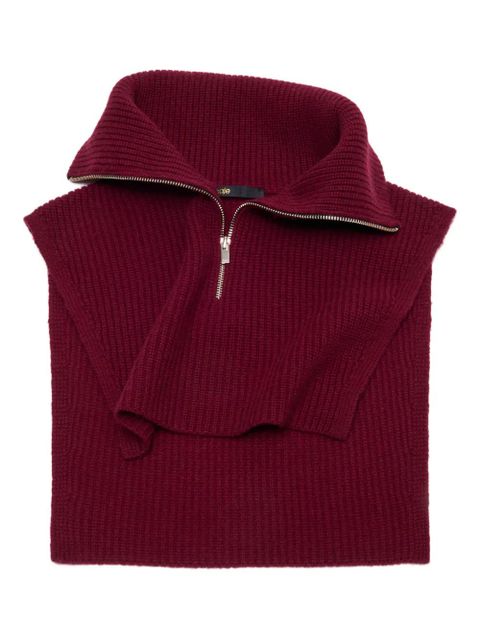 Maje zip-up collar - Red - zdjęcie produktu nr 1