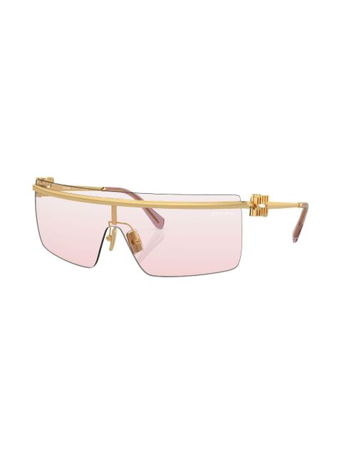 Miu Miu Eyewear rimless square-frame sunglasses - Gold