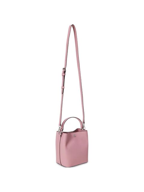 Lauren Ralph Lauren logo-plaque bucket bag - Pink