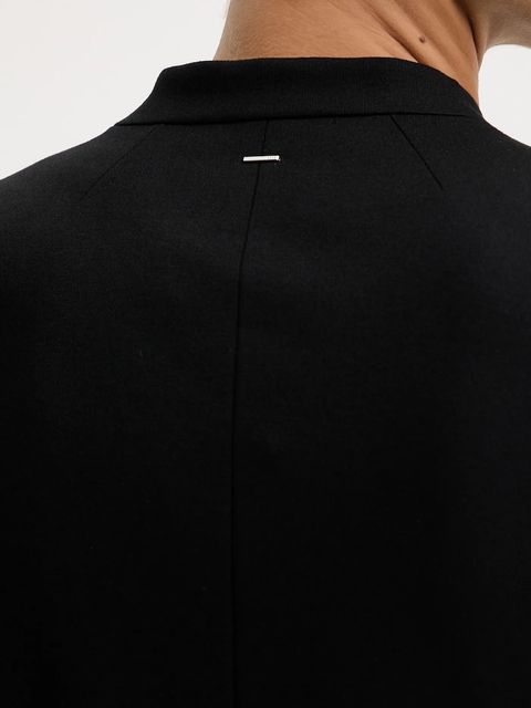 BOSS marynarka kolor czarny jednorzędowa gładka 50541998