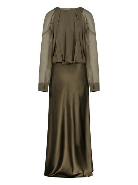 Christopher Esber draped-details maxi dress - Green - zdjęcie produktu nr 2