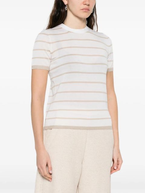 Max Mara striped T-shirt - White