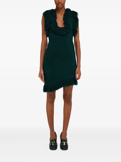 Ferragamo fringe-detail mini dress - Green - zdjęcie produktu nr 2