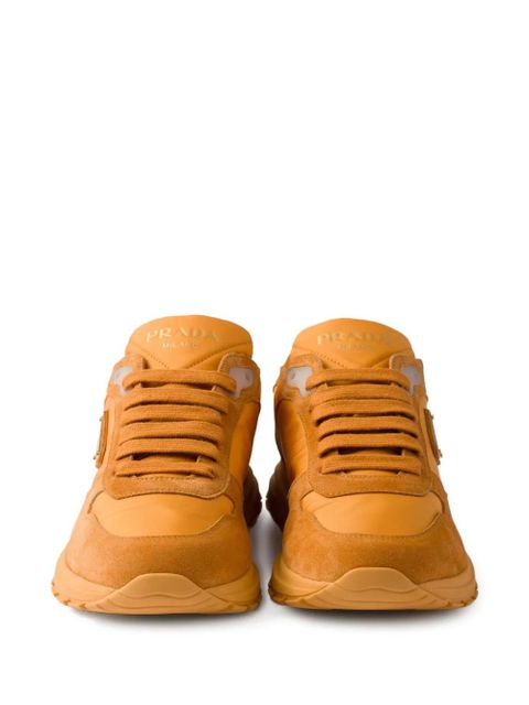 Prada Prax 2.0 suede running sneakers - Orange