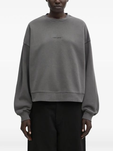 Carhartt WIP W Benton logo-detail sweatshirt - Grey - zdjęcie produktu nr 1