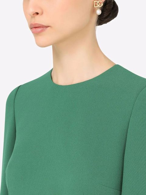 Dolce & Gabbana 18kt yellow gold pearl-embellished logo earrings - zdjęcie produktu nr 2