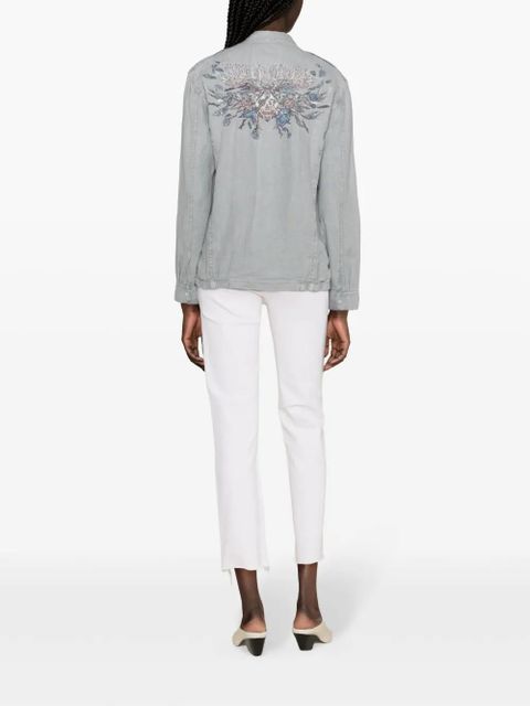 Zadig&Voltaire Kid linen military jacket - Blue - zdjęcie produktu nr 2