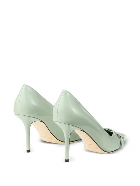 Jimmy Choo pointed toe buckle pumps - Green