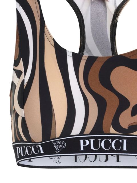 PUCCI logo-band top - Black