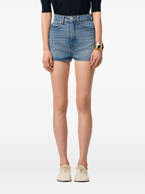 AMI Paris denim mini shorts - Blue