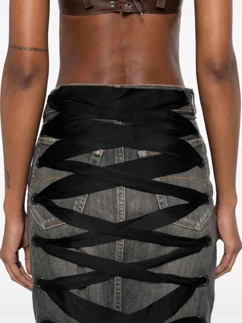 Balenciaga lace-up skirt - Grey