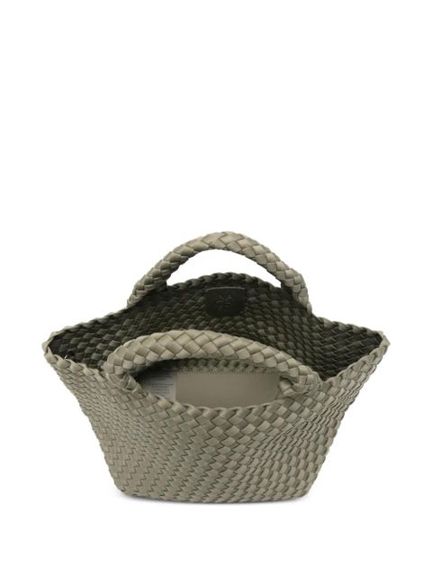 NAGHEDI small St. Barths woven tote bag - Green