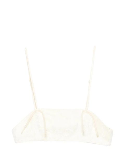 Aya Muse Eteri lace cropped top - Neutrals - zdjęcie produktu nr 1