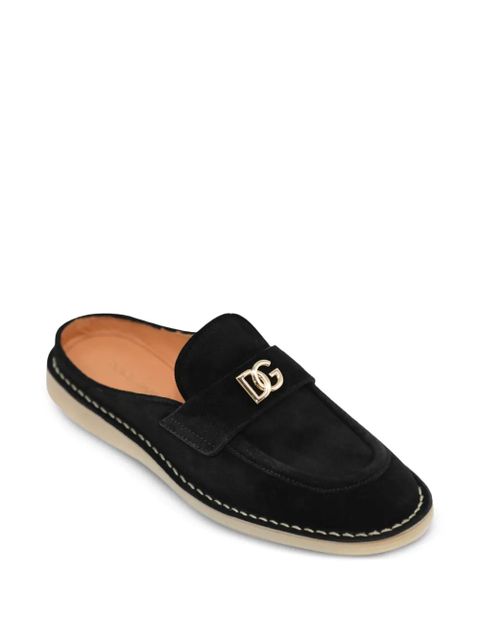 Dolce & Gabbana logo-plaque mules - Black - zdjęcie produktu nr 2