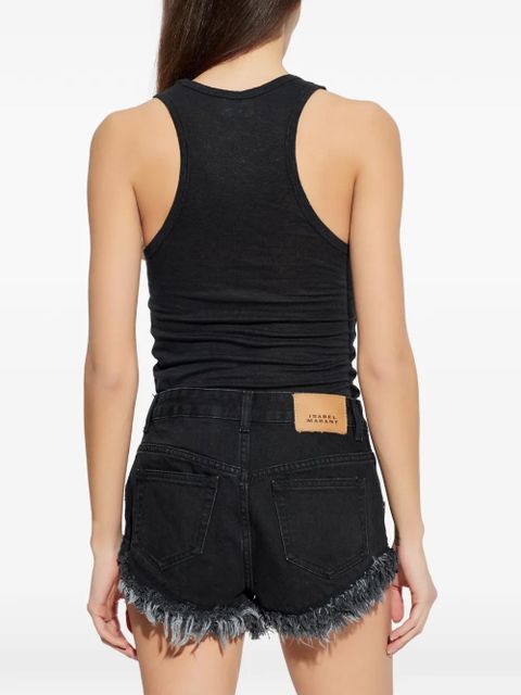MARANT ÉTOILE Thea racerback T-shirt - Black