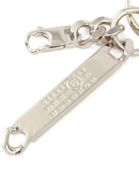 MM6 Maison Margiela numbers-motif keyring - Silver - zdjęcie produktu nr 2