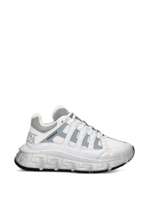 Versace Trigreca glitter-detail sneakers - White - zdjęcie produktu nr 1