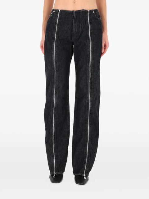 Jean Paul Gaultier zipped cotton jeans - Black