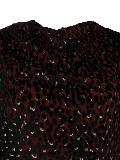 Simkhai Ashby draped midi dress - Red