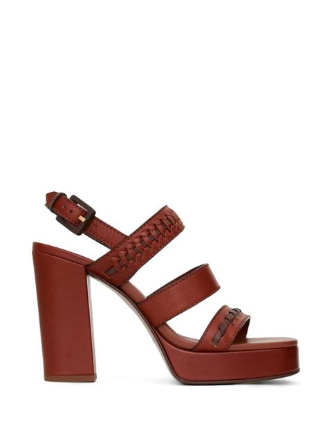 ZIMMERMANN Alchemy woven platform sandals - Brown - zdjęcie produktu nr 1