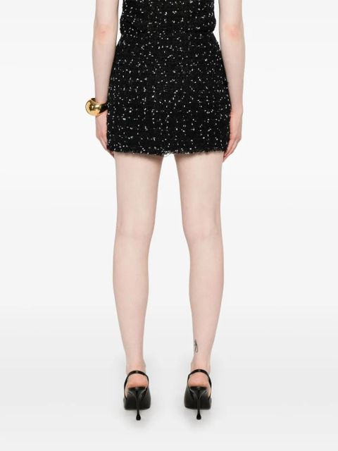 Balmain tweed mini skirt - Black