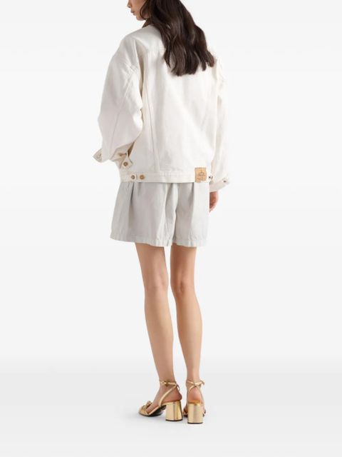 Prada Old denim blouson jacket - White