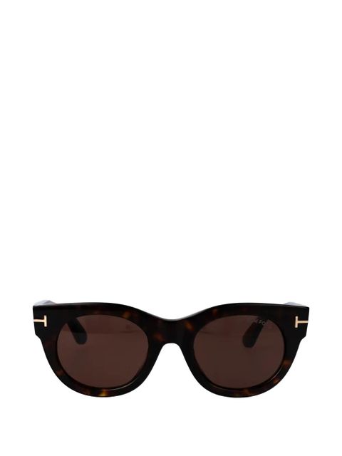 TOM FORD Eyewear Marine-02 round-frame sunglasses - Brown - zdjęcie produktu nr 1