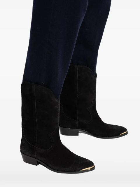 ISABEL MARANT block-heel cowboy boots - Black